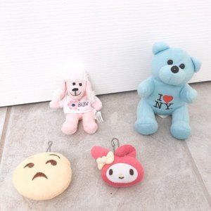 NEW 3 Plush Bundle Teddy Bear Build a Bear Emoticon